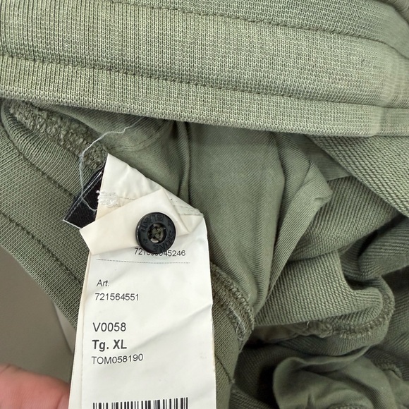 Stone Island Green Patch Cotton Cargo Sweatpants Drawstring Joggers Men Size XL - Picture 5 of 6